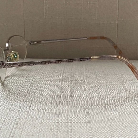 Sophia Loren Zyloware Eyeglasses Rose Gold Tone Half Rim Glasses 54[]18 135 - Picture 8 of 12